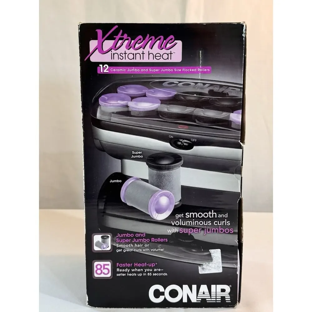Conair Extreme Instant Heat Super Jumbo Ceramic Hot Rollers NWB Trending!